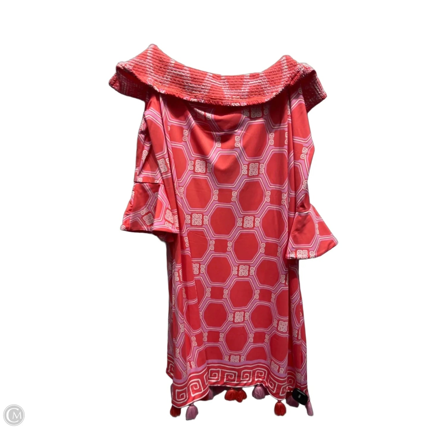 Dress Casual Short By Cabana Life In Coral, Size: Xl