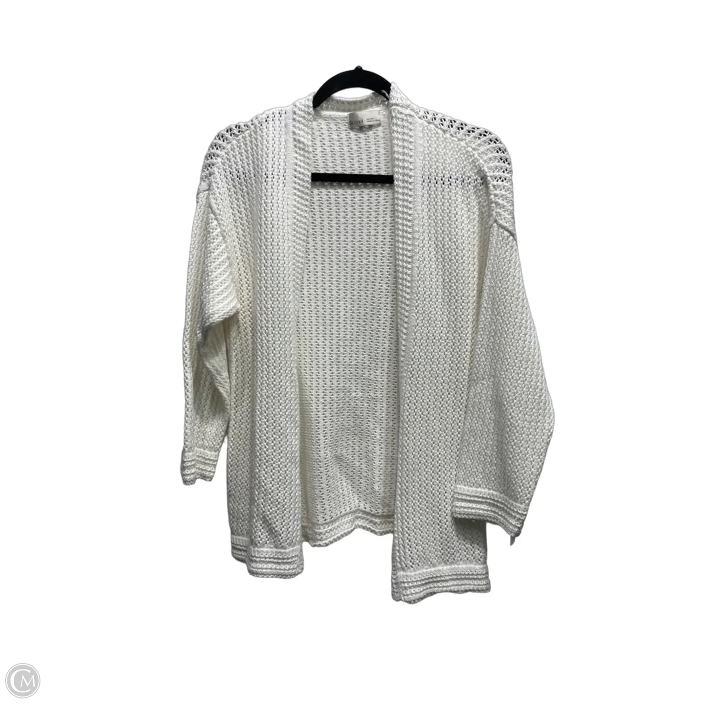 Sweater Cardigan By Be Cool In White, Size: M