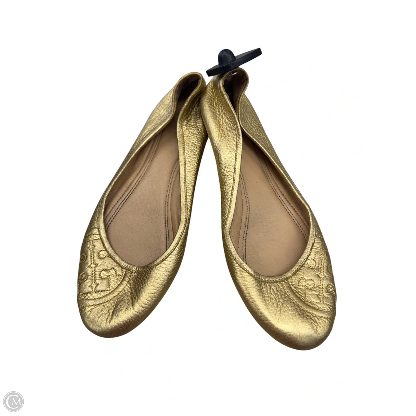 Shoes Designer By Tory Burch In Gold, Size: 8
