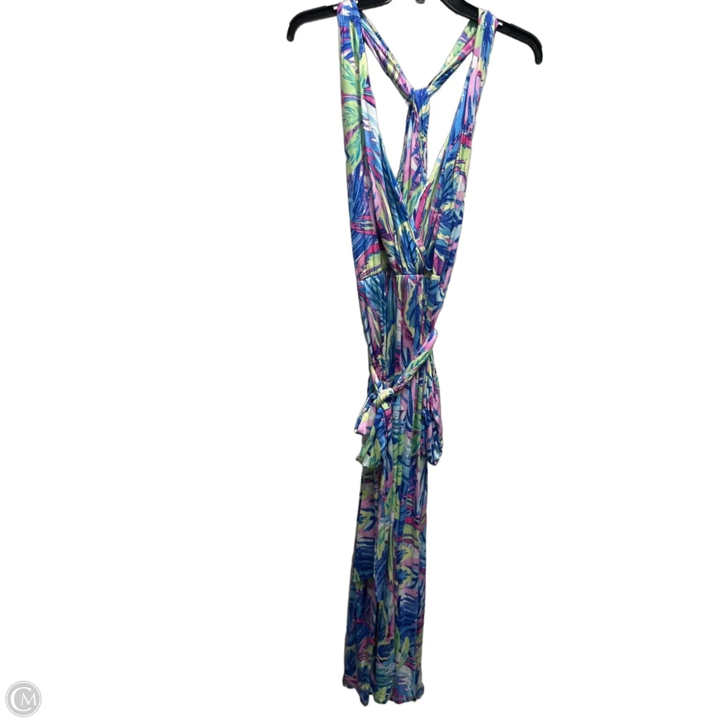 Dress Casual Maxi By Tommy Bahama In Blue & Green, Size: L