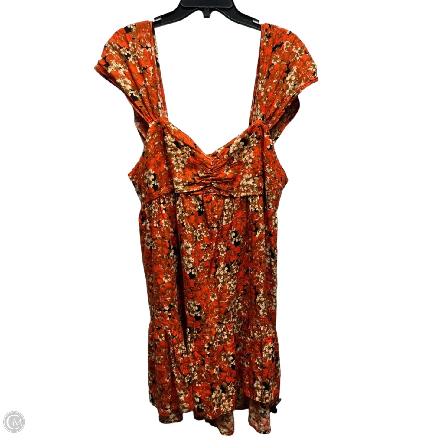 Dress Casual Short By Free People In Black & Orange, Size: Xl