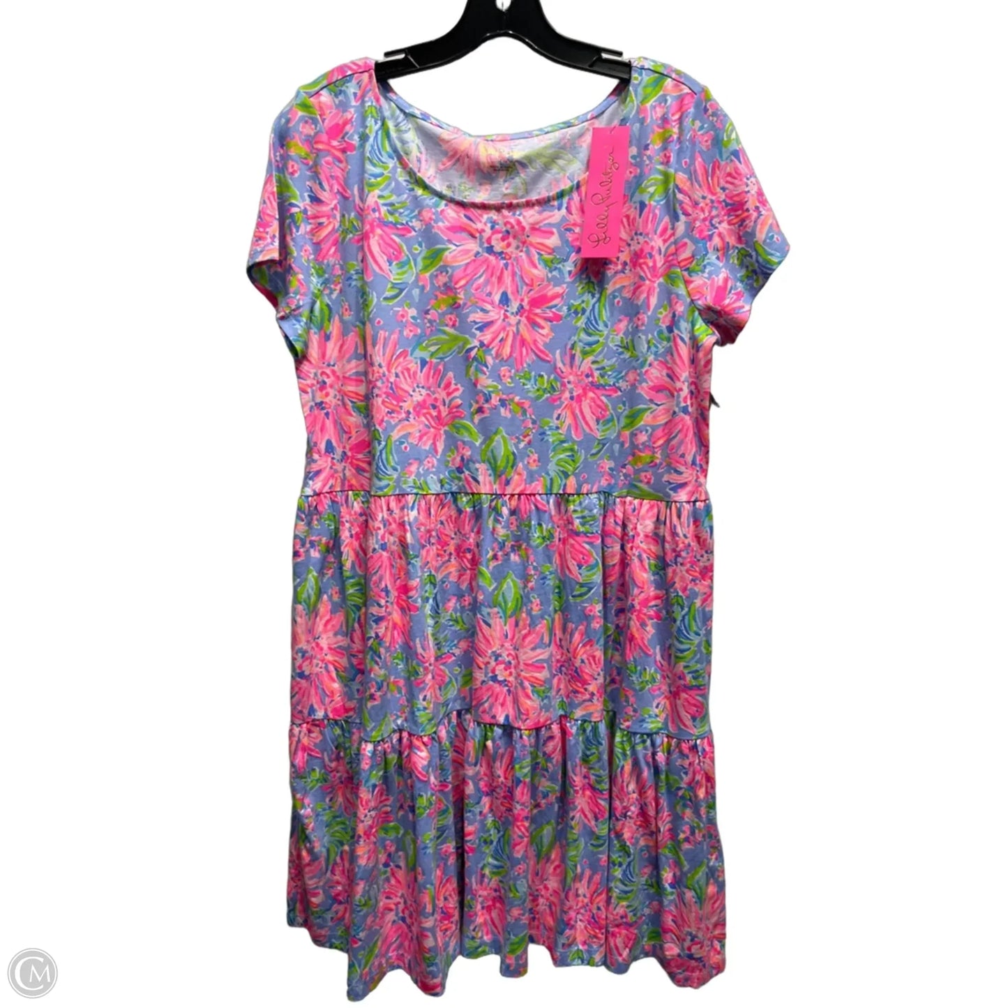 Dress Designer By Lilly Pulitzer In Blue & Orange, Size: L