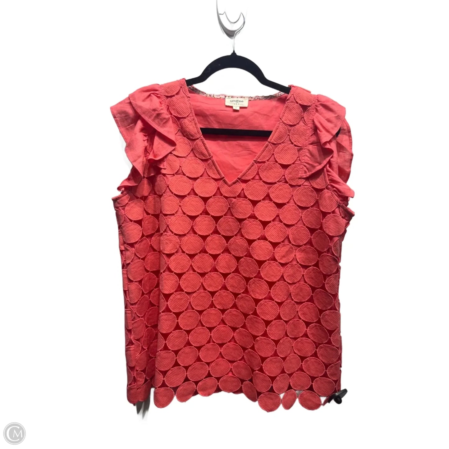 Top Short Sleeve By Umgee In Coral, Size: S
