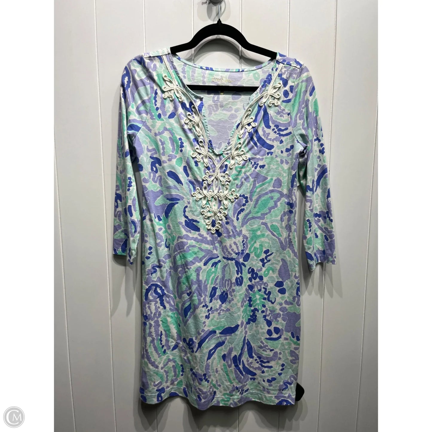 Dress Designer By Lilly Pulitzer In Blue & Purple, Size: S