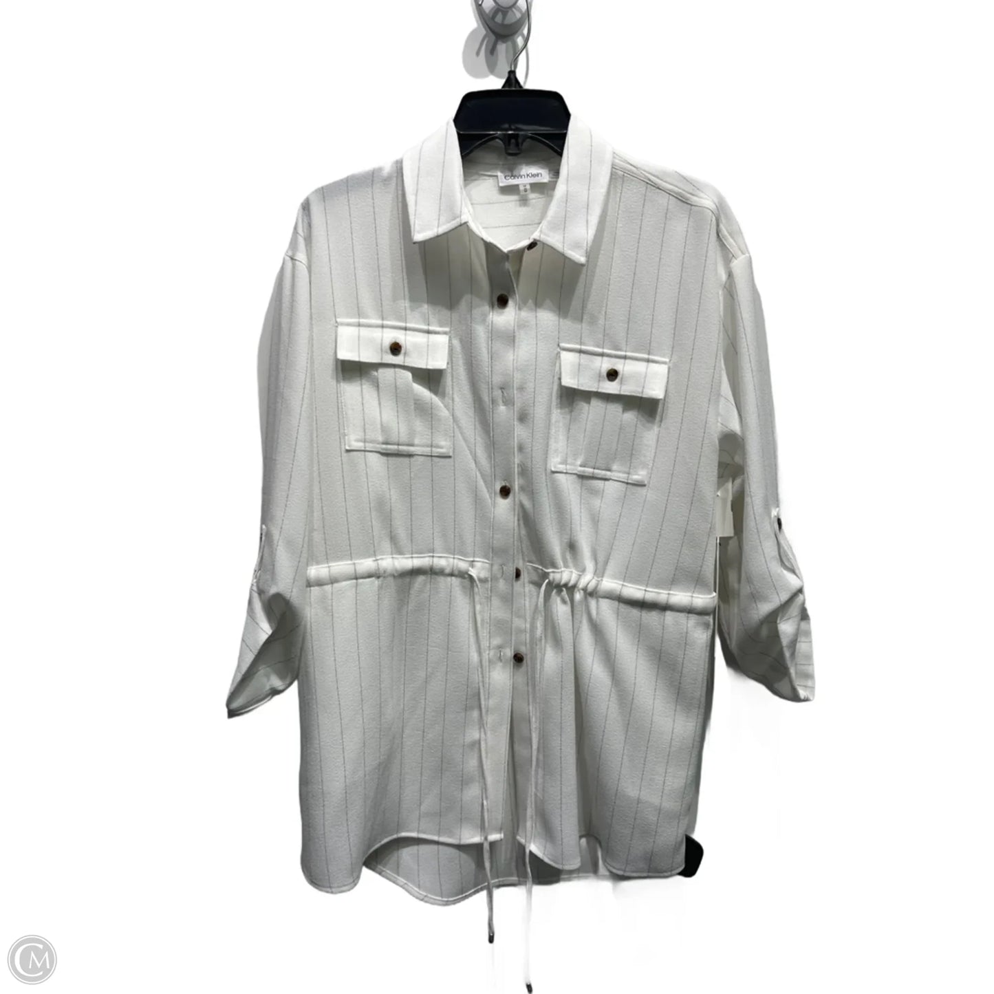 Jacket Other By Calvin Klein In Black & White, Size: M