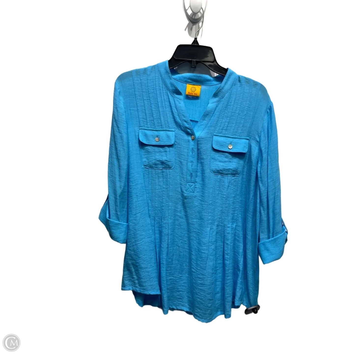Top Long Sleeve By Ruby Rd In Blue, Size: M