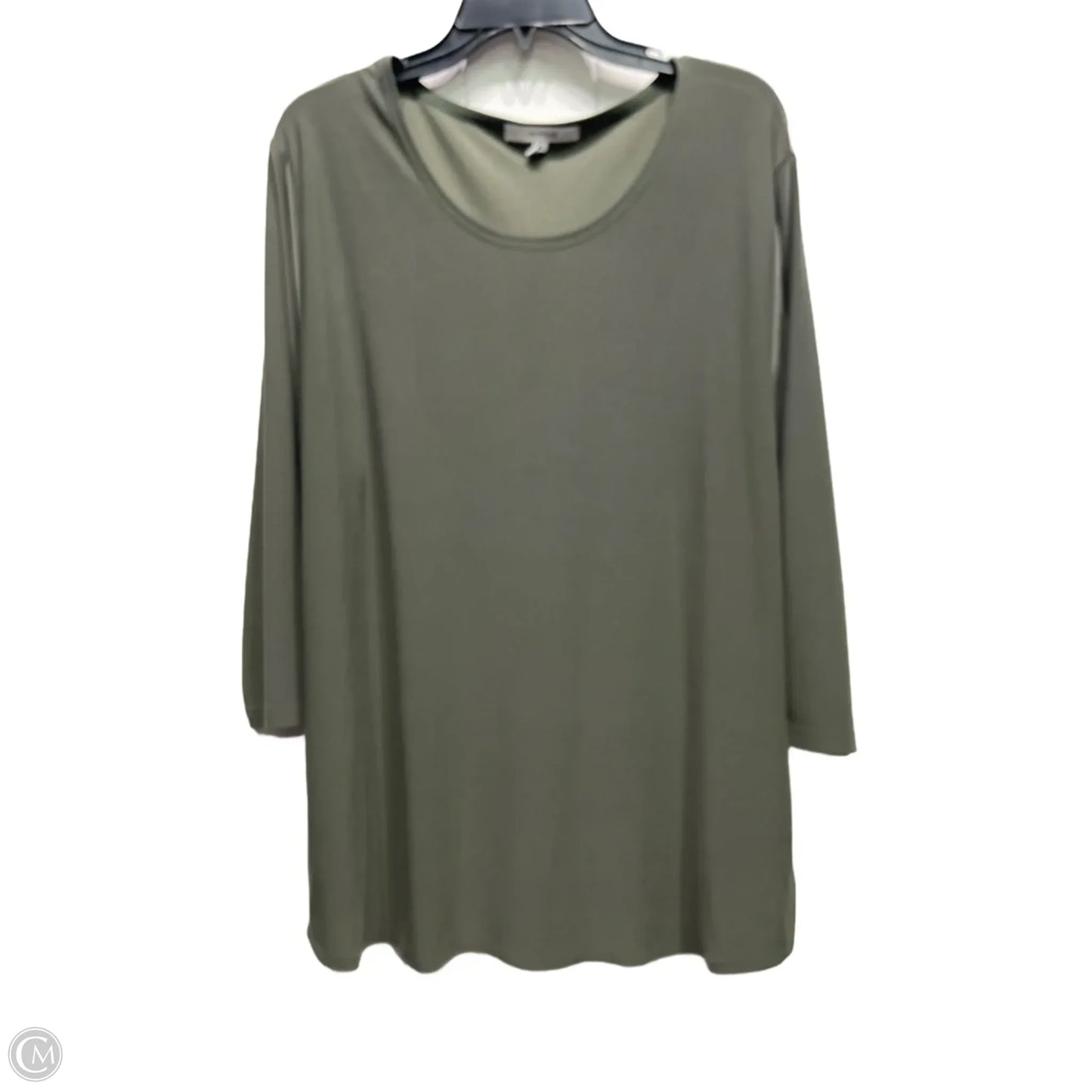 Top Long Sleeve By Sympli In Green, Size: 18