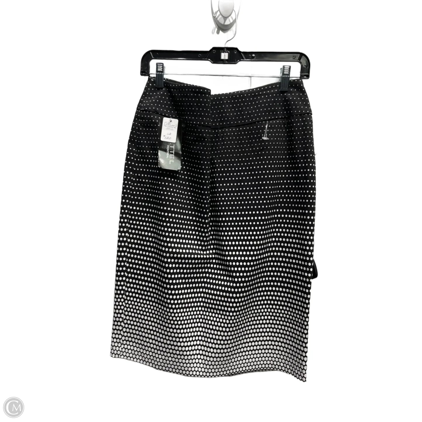 Skirt Midi By lisette In Black & White, Size: L