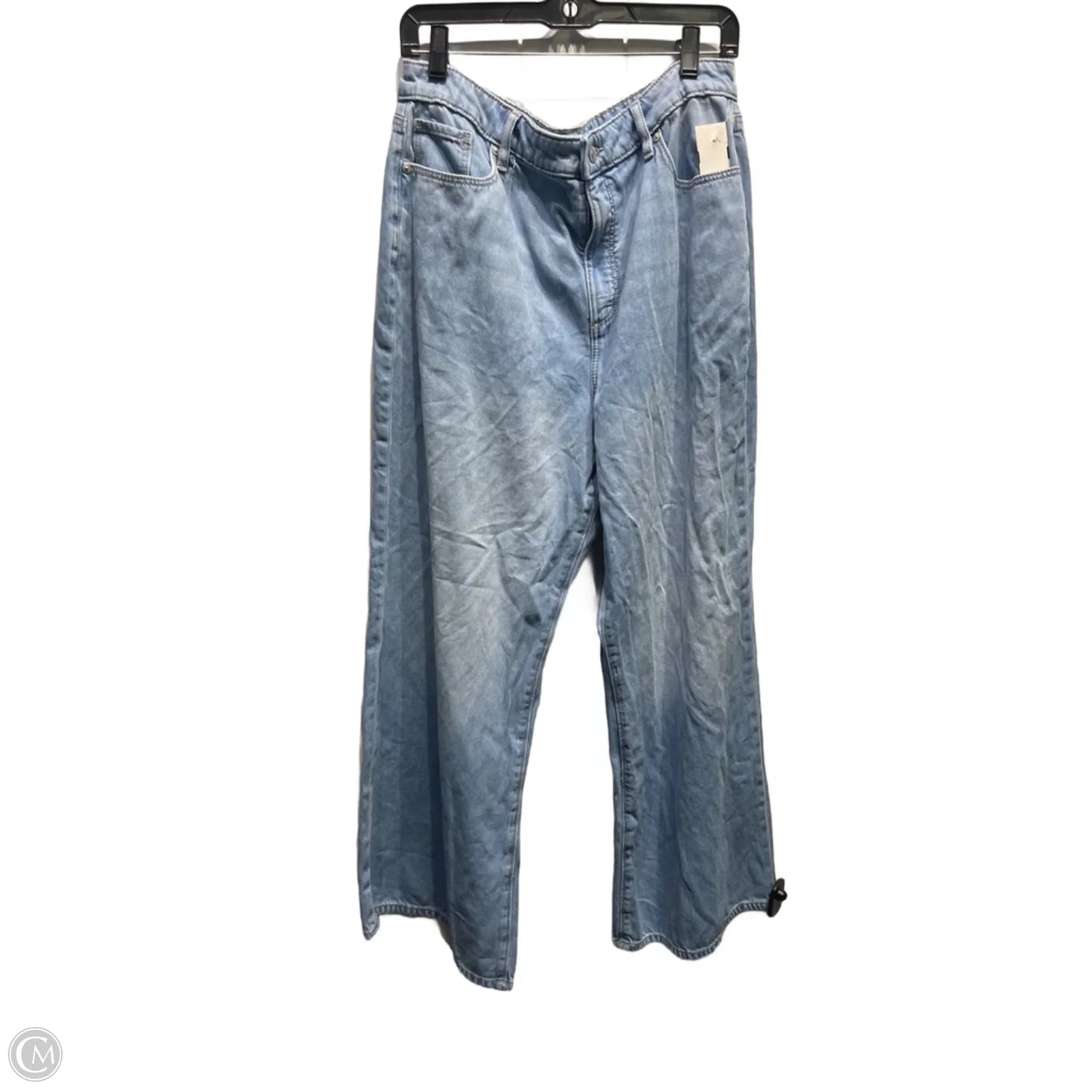Jeans Wide Leg By Loft In Blue Denim, Size: 14