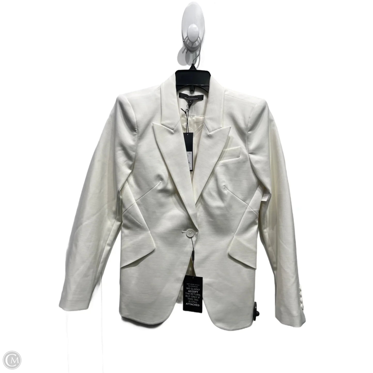 Blazer By White House Black Market In Cream, Size: 4