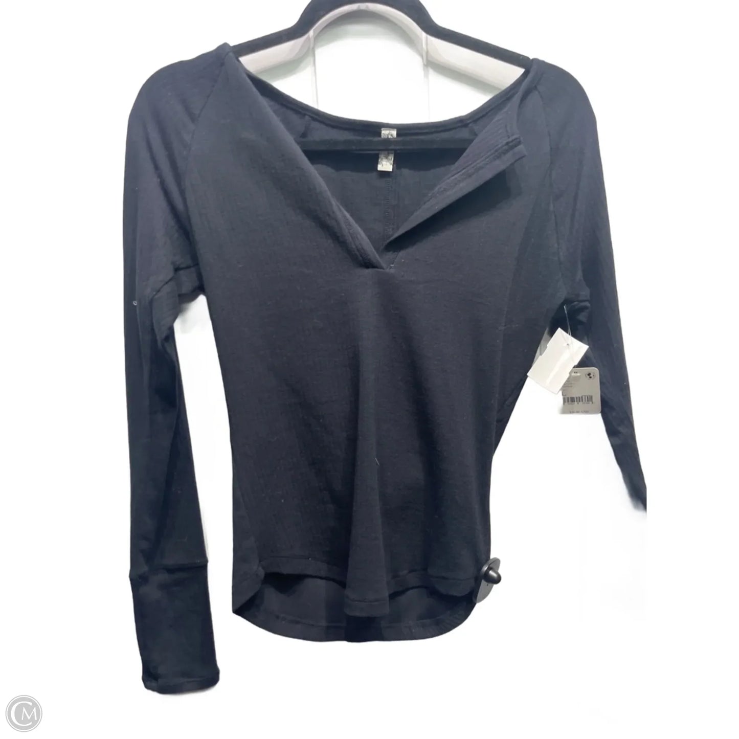 Top Long Sleeve By Free People In Black, Size: L