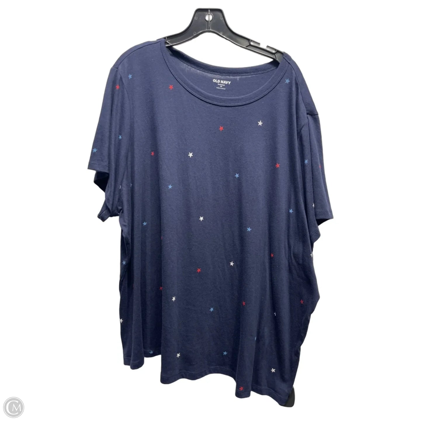 Top Short Sleeve Basic By Old Navy In Blue, Size: 3x