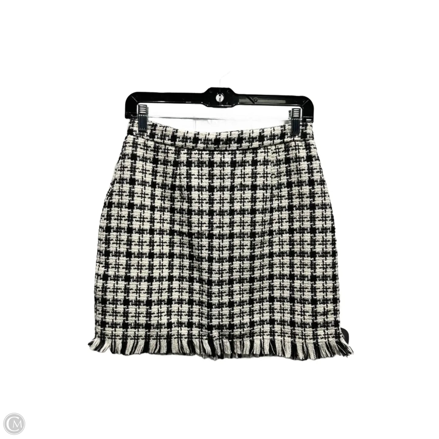 Skirt Mini & Short By Hyfve In Black & White, Size: L