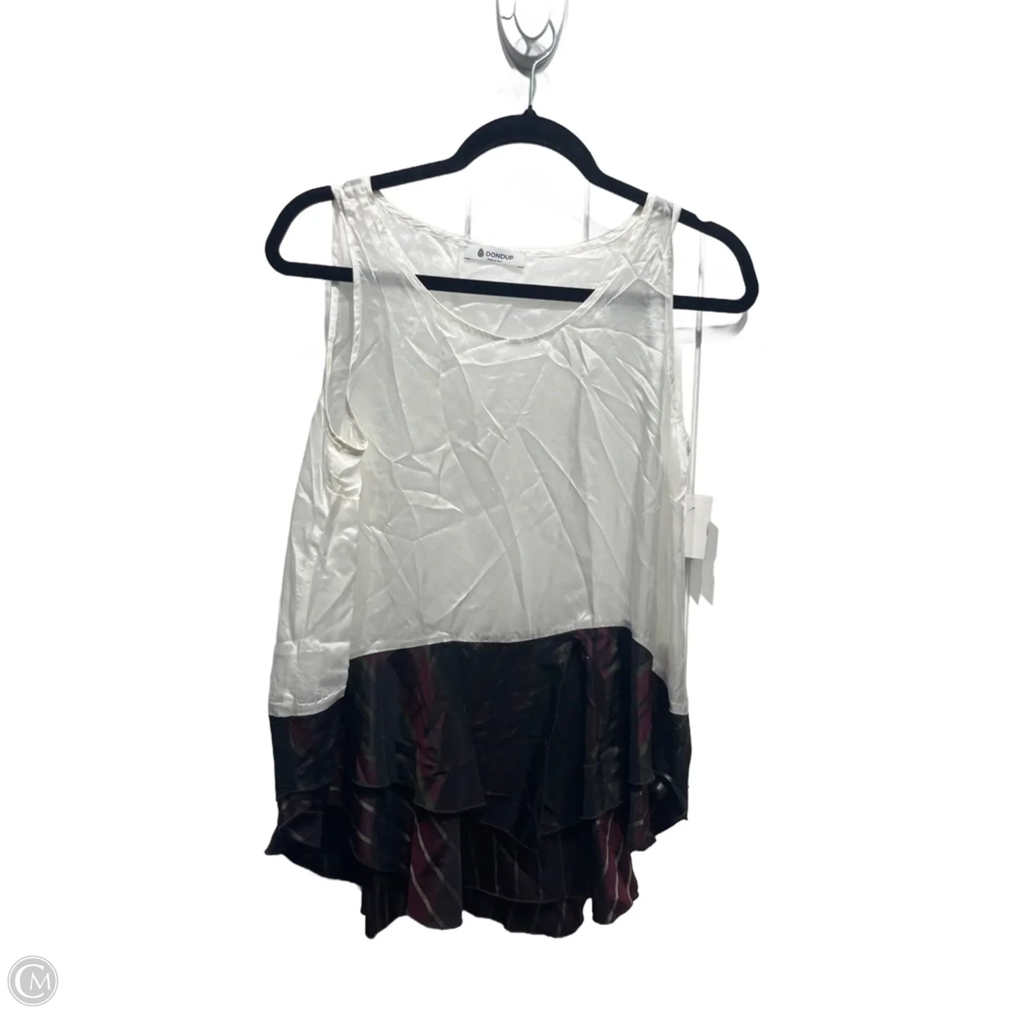 Top Sleeveless By DONDUP In Black & Red, Size: M