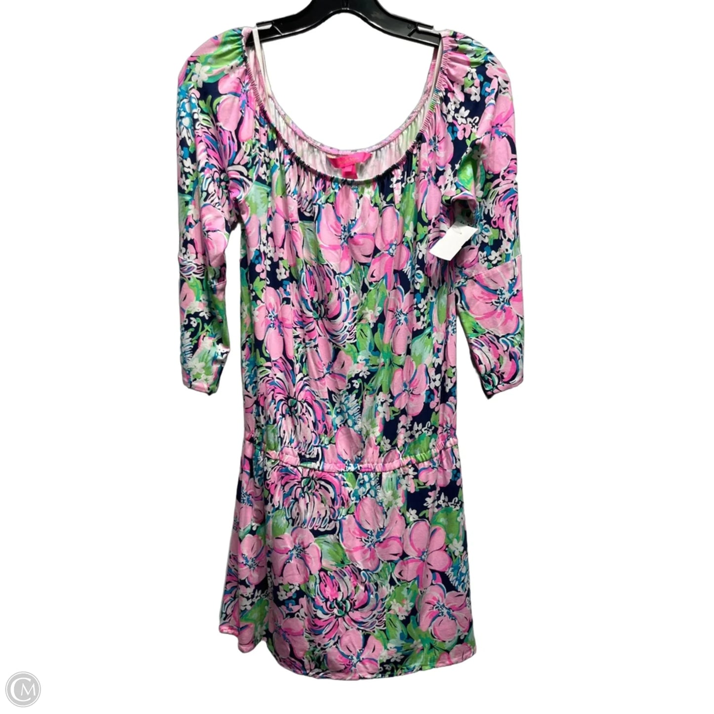 Romper Designer By Lilly Pulitzer In Blue & Pink, Size: S
