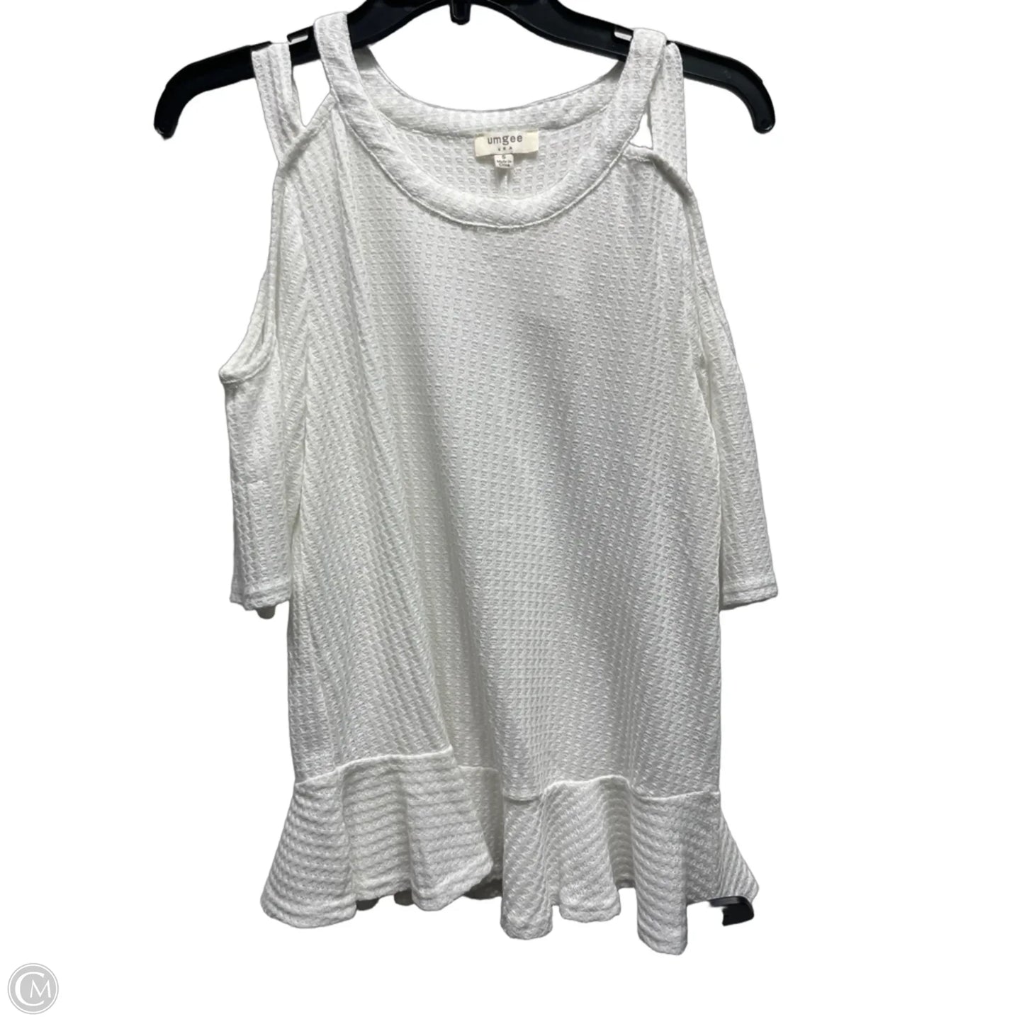 Top Short Sleeve By Umgee In White, Size: S