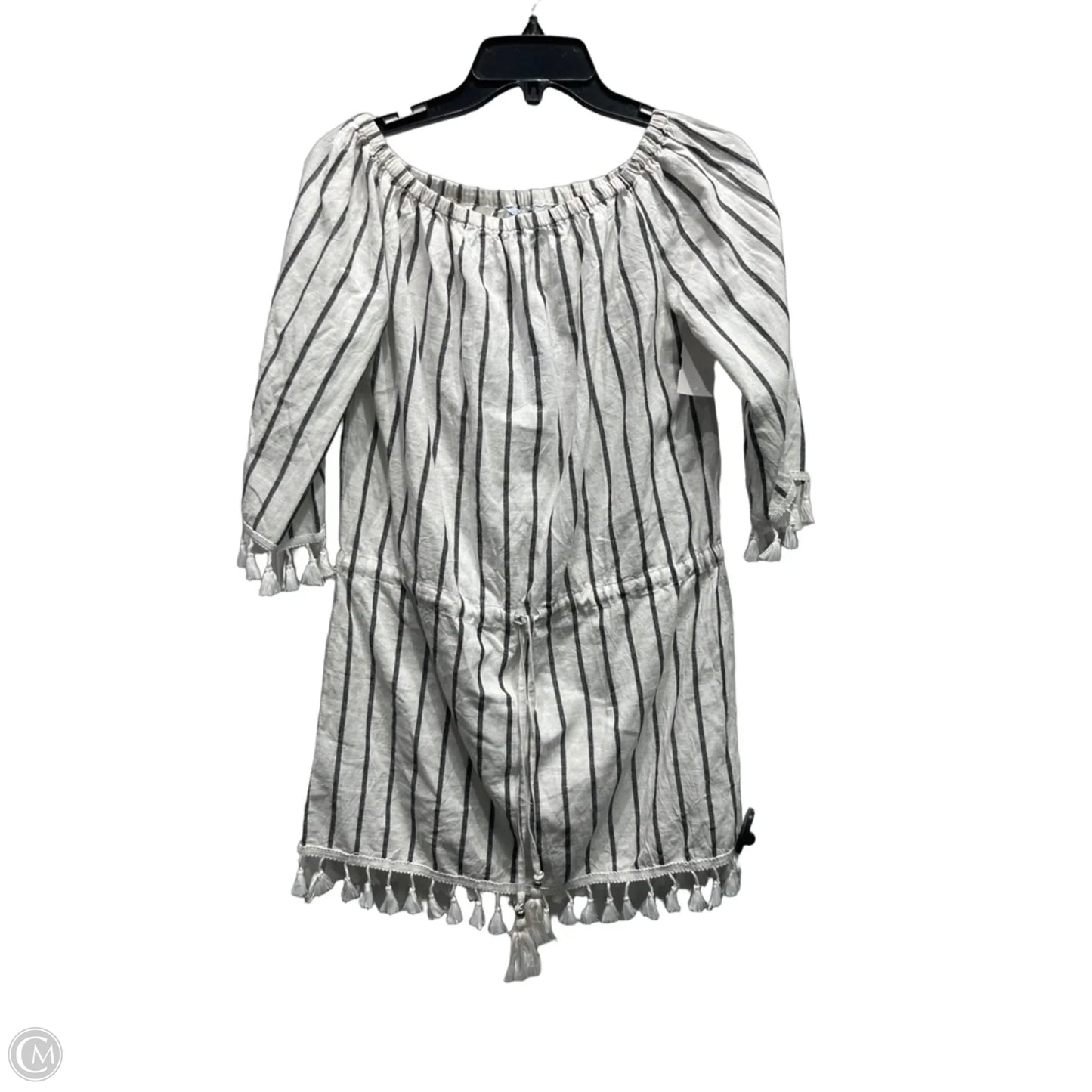 Swimwear Cover-up By Blue Island In Black & White, Size: S