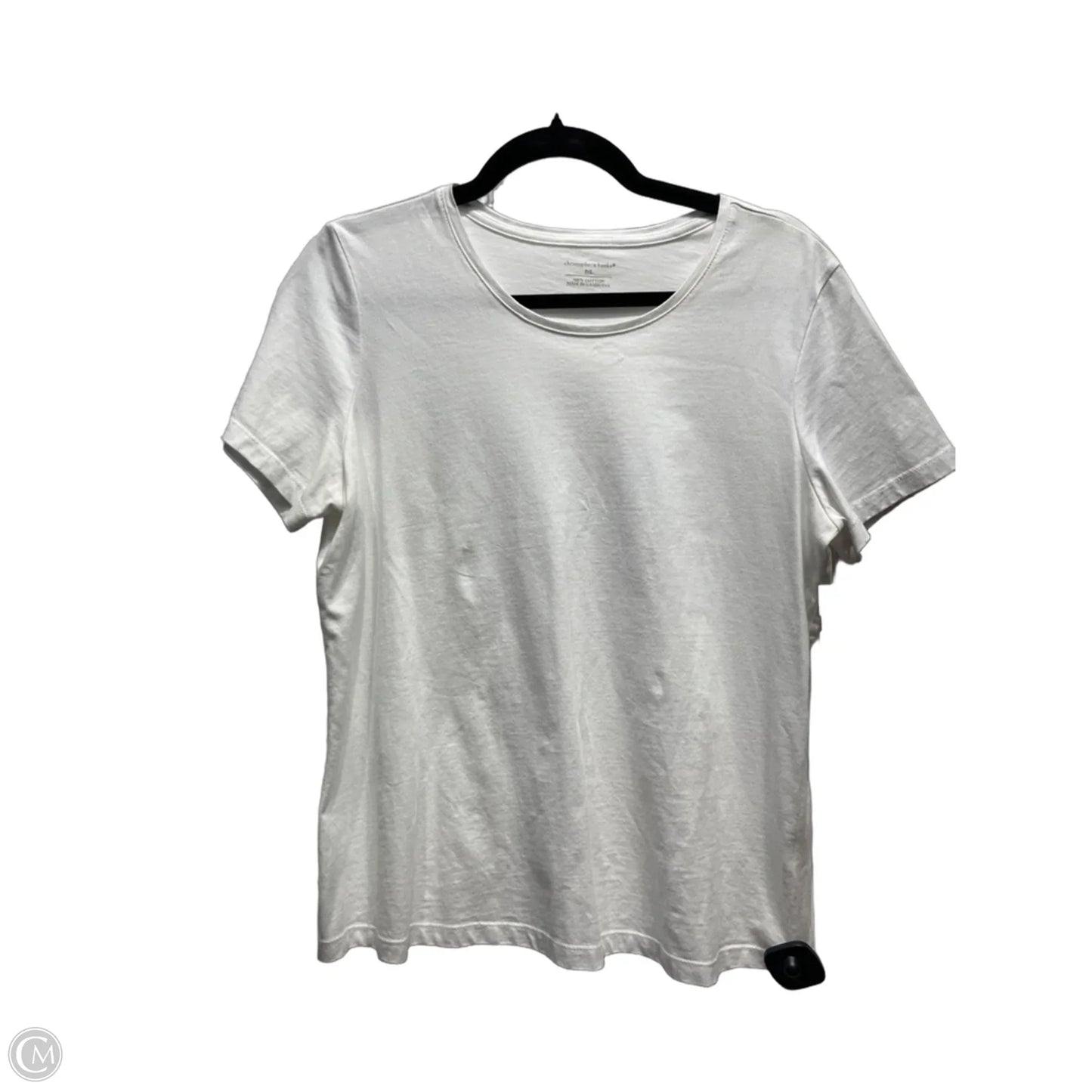 Top Short Sleeve Basic By Christopher And Banks In White, Size: Lp