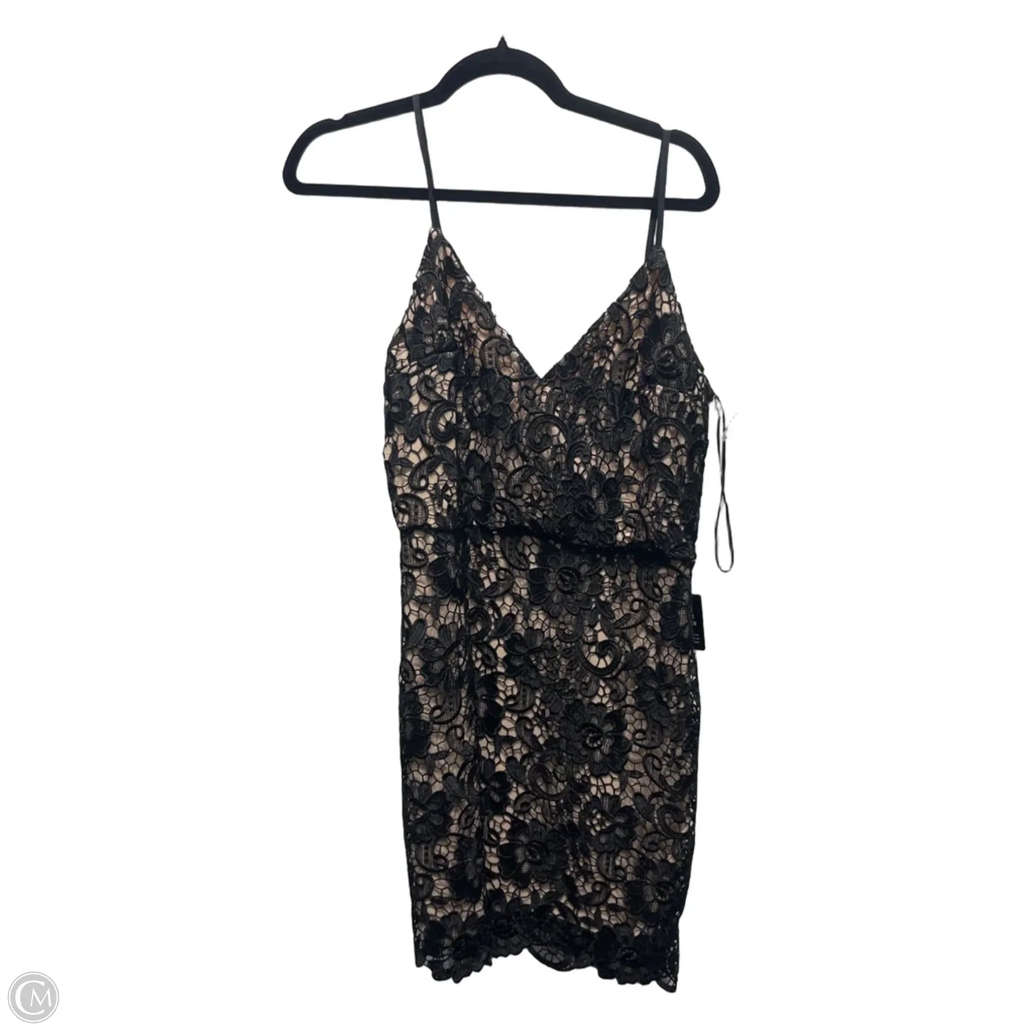 Dress Party Short By Express In Black & Cream, Size: 10