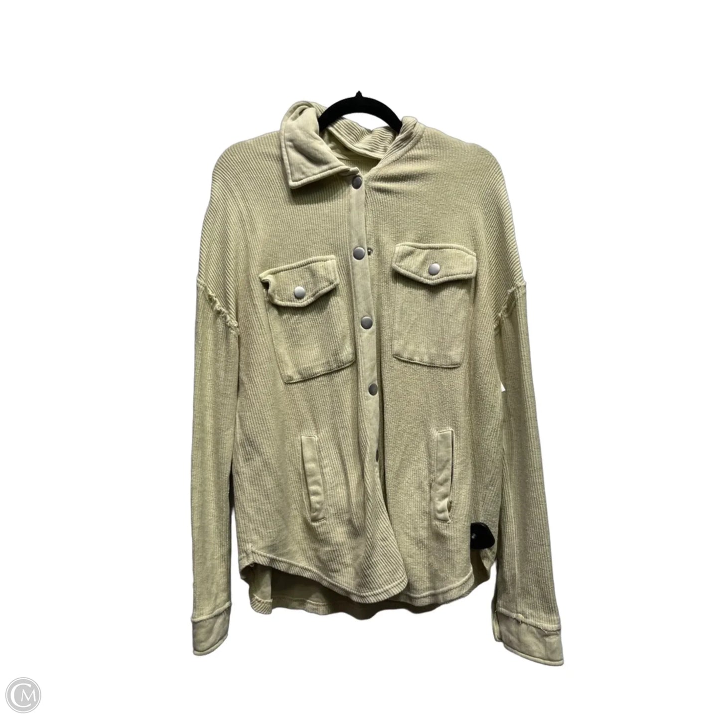 Jacket Shirt By Altard State In Green, Size: M