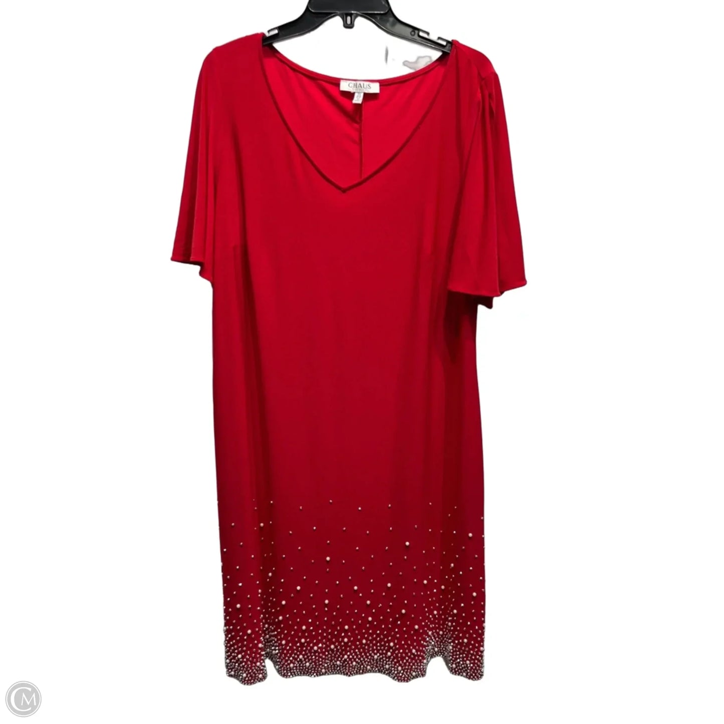 Dress Work By Chaus In Red, Size: 1x
