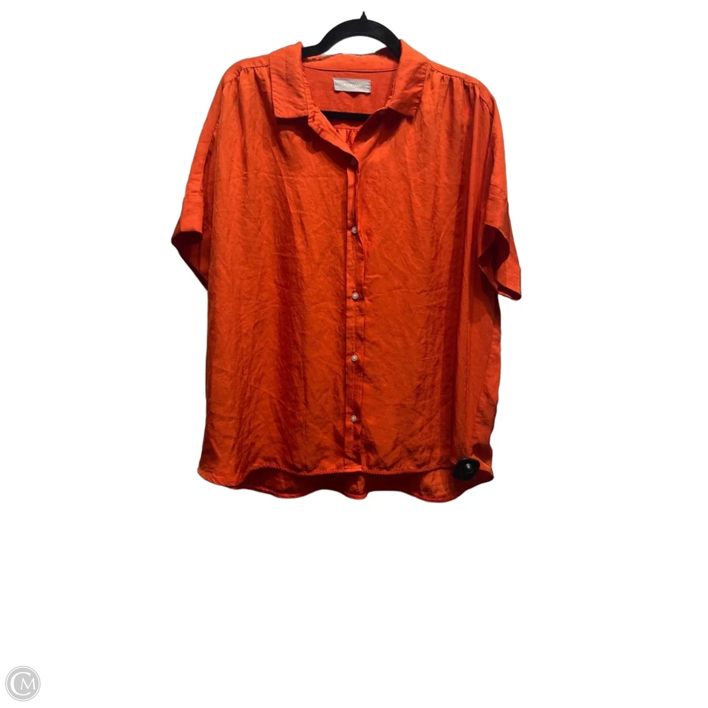Top Short Sleeve By Everlane In Orange, Size: 16