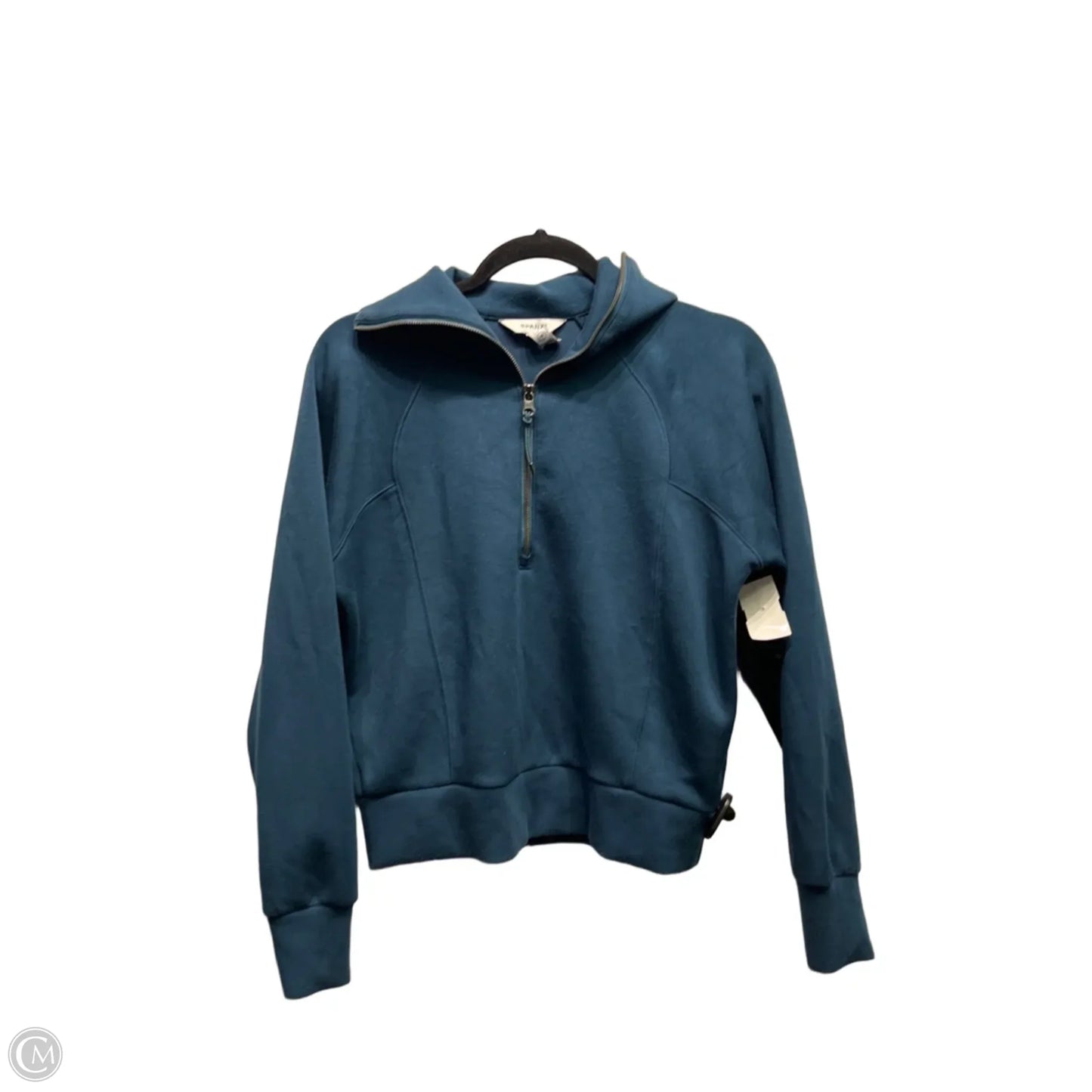 Top Long Sleeve By Spanx In Teal, Size: Xs
