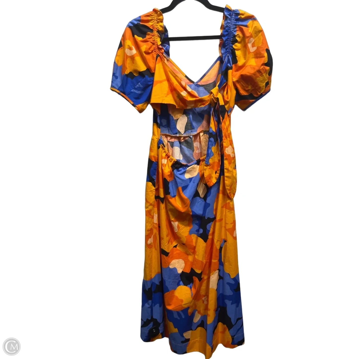 Dress Casual Midi By TABITHA BROWN In Blue & Orange, Size: 6