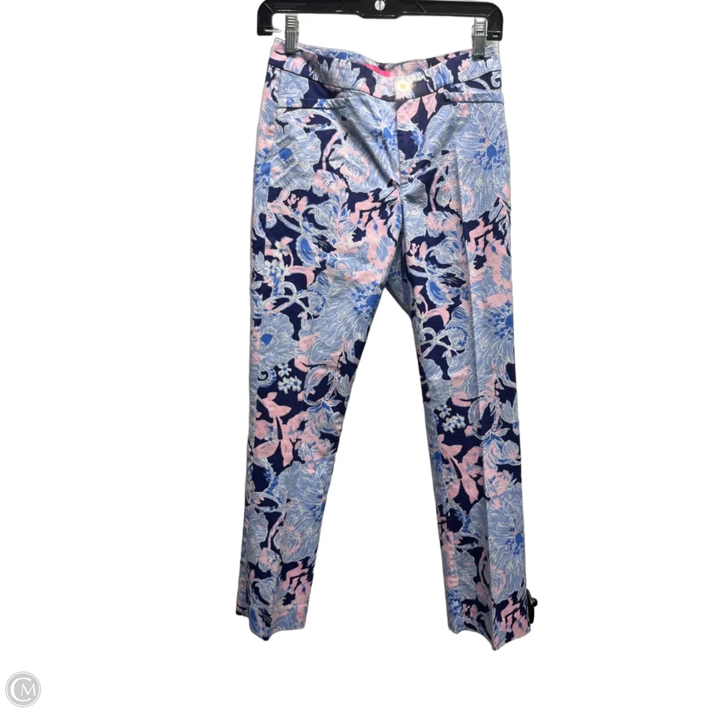 Pants Designer By Lilly Pulitzer In Blue & Pink, Size: 2