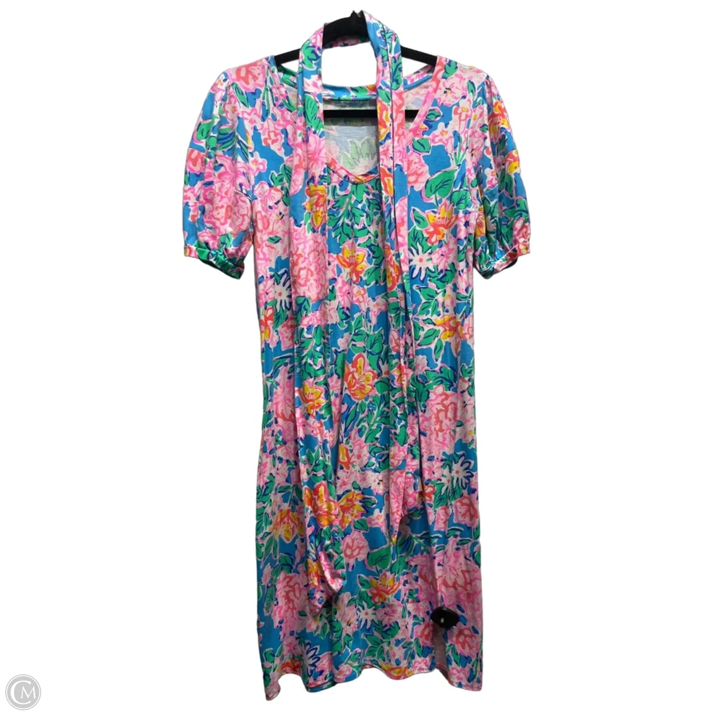 Dress Designer By Lilly Pulitzer In Green & Pink, Size: Xs
