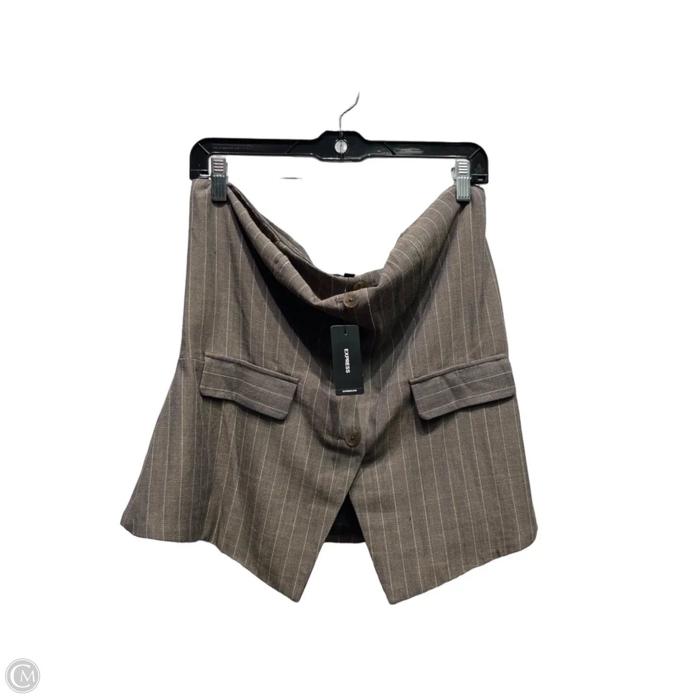 Top sleeveless By Express In Brown, Size: L