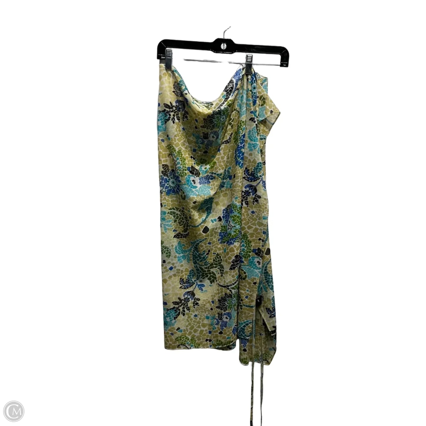 Swimwear Cover-up Luxury Designer By St John Collection In Blue & Cream, Size: Osfm
