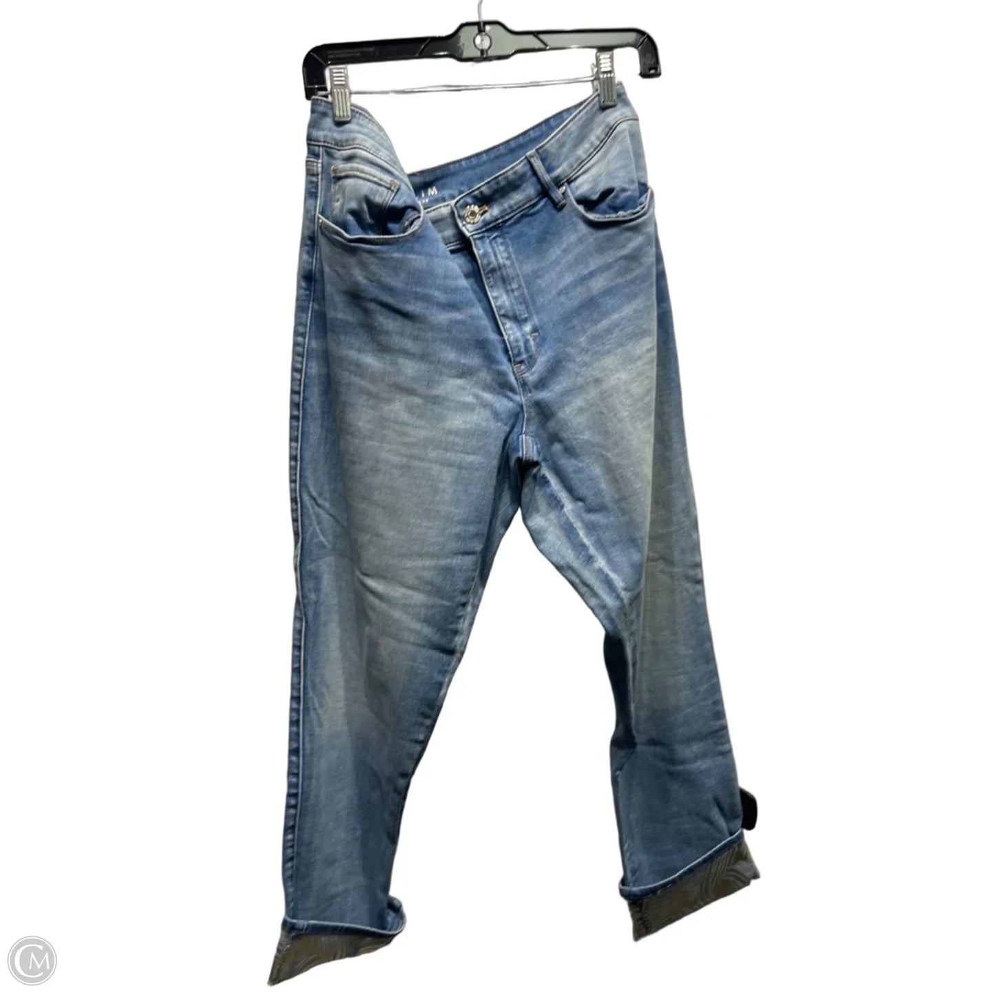 Jeans Straight By White House Black Market In Blue Denim, Size: 14