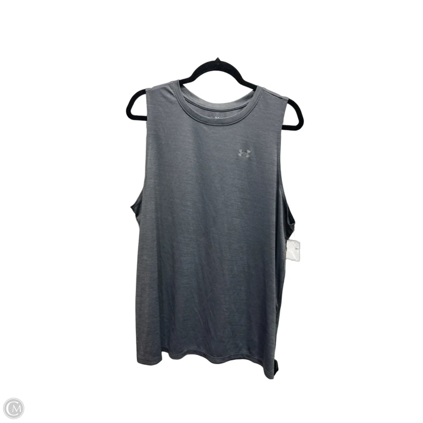 Athletic Tank Top By Under Armour In Grey, Size: 2x