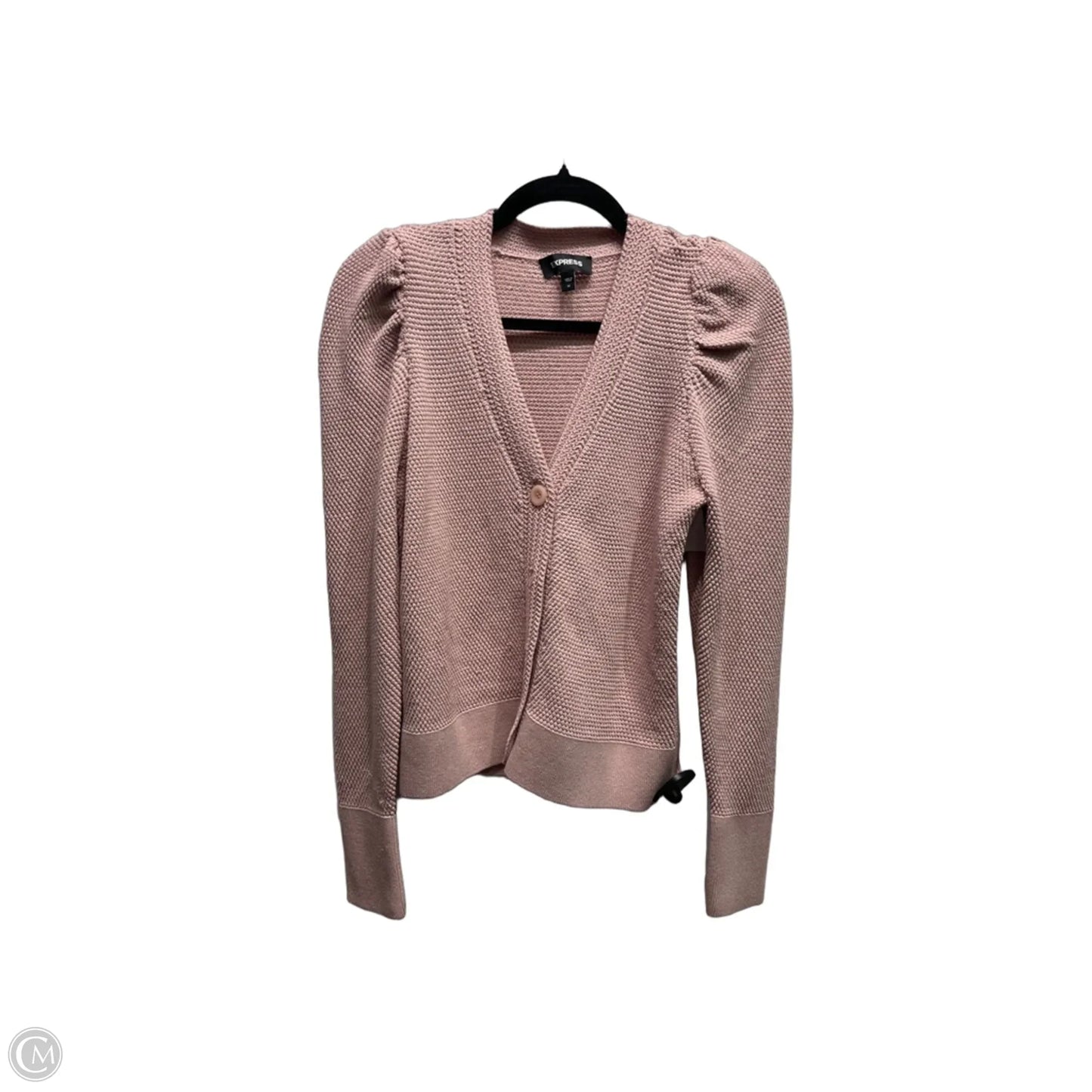 Cardigan By Express In Mauve, Size: M