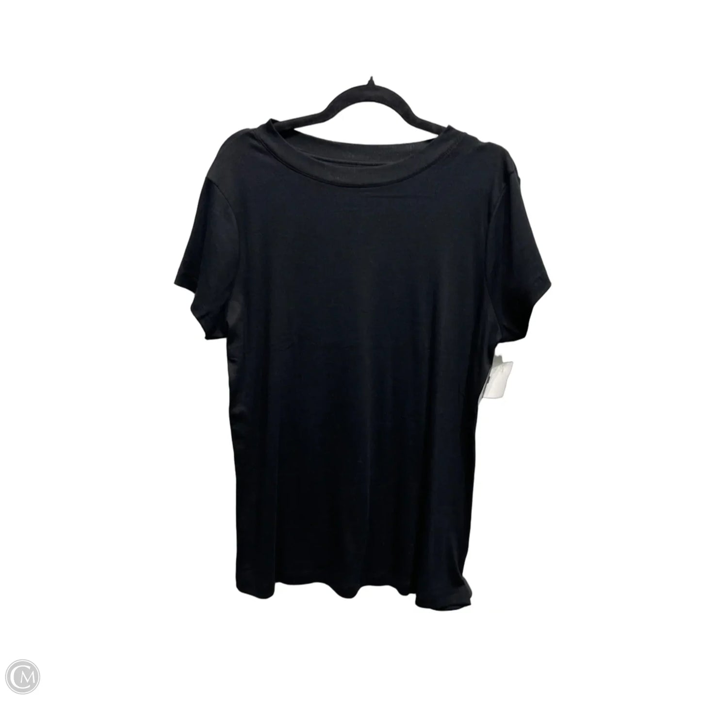Top Short Sleeve Basic By A New Day In Black, Size: Xxl