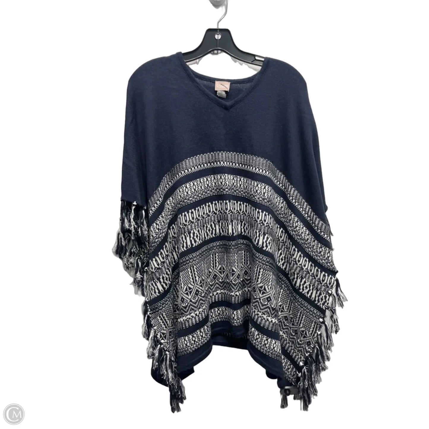Sweater By Chicos In Navy, Size: M