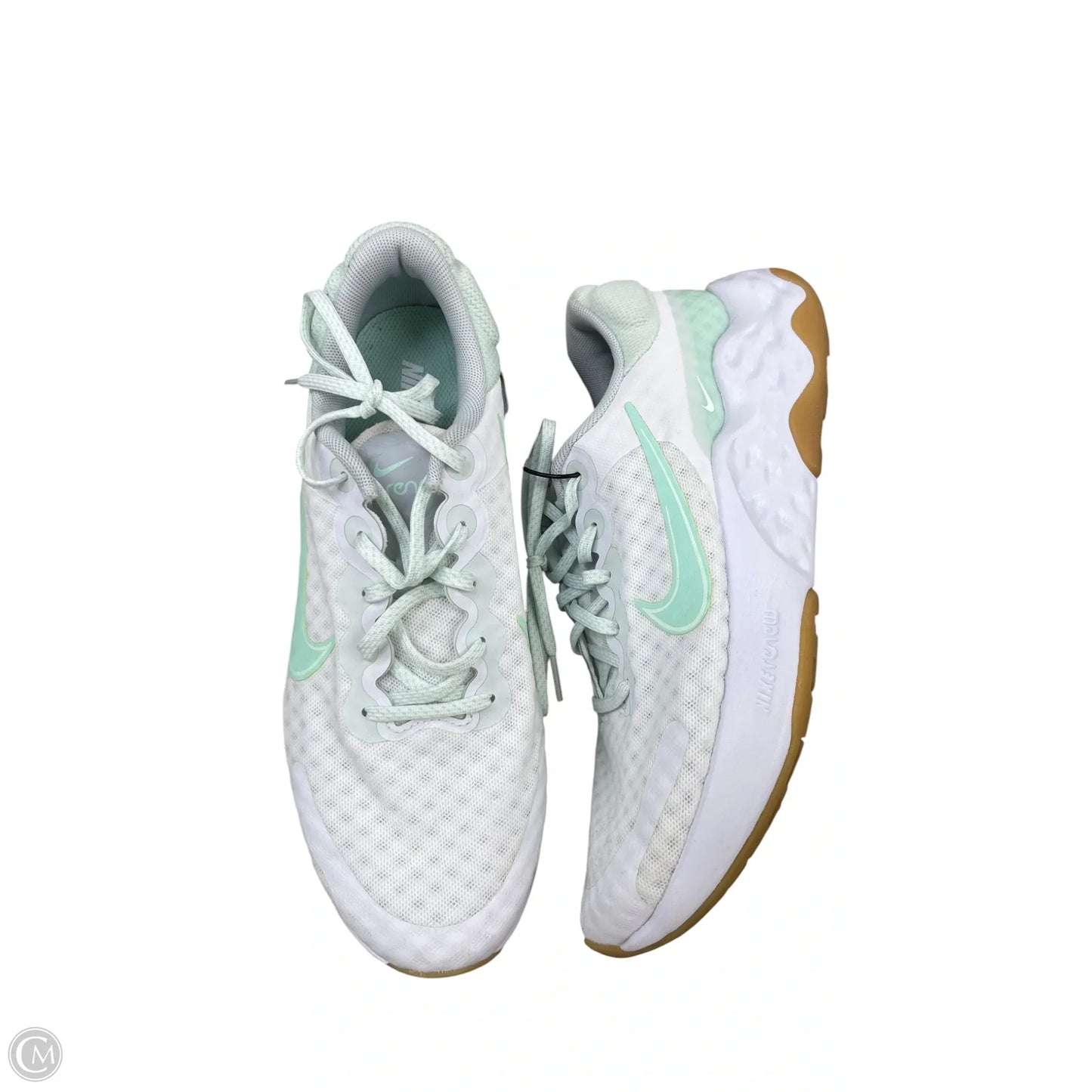 Shoes Athletic By Nike In Green & White, Size: 9