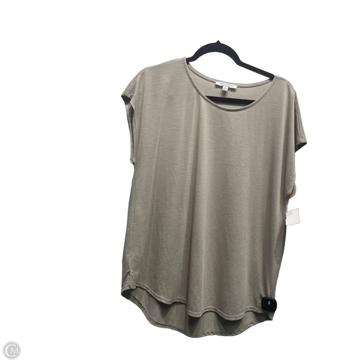 Top Short Sleeve By Green Envelope In Taupe, Size: Xl