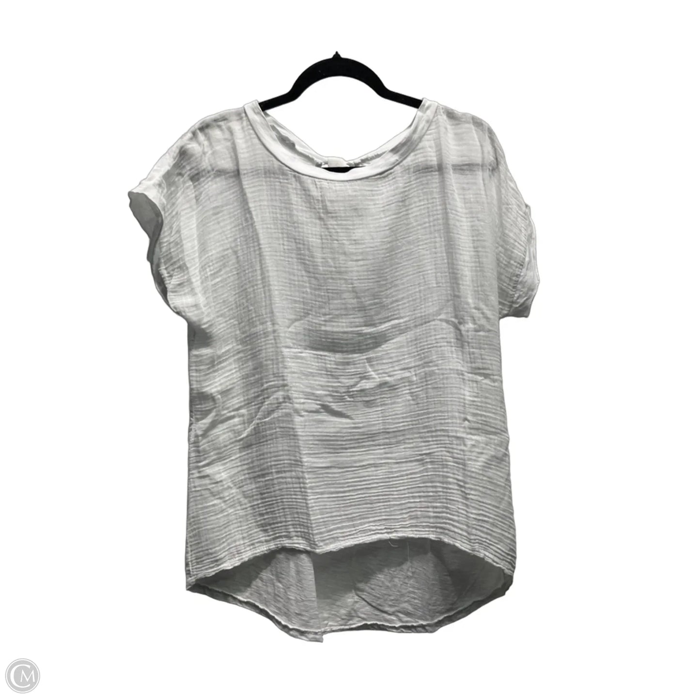 Top Short Sleeve By M Made In Italy In White, Size: M