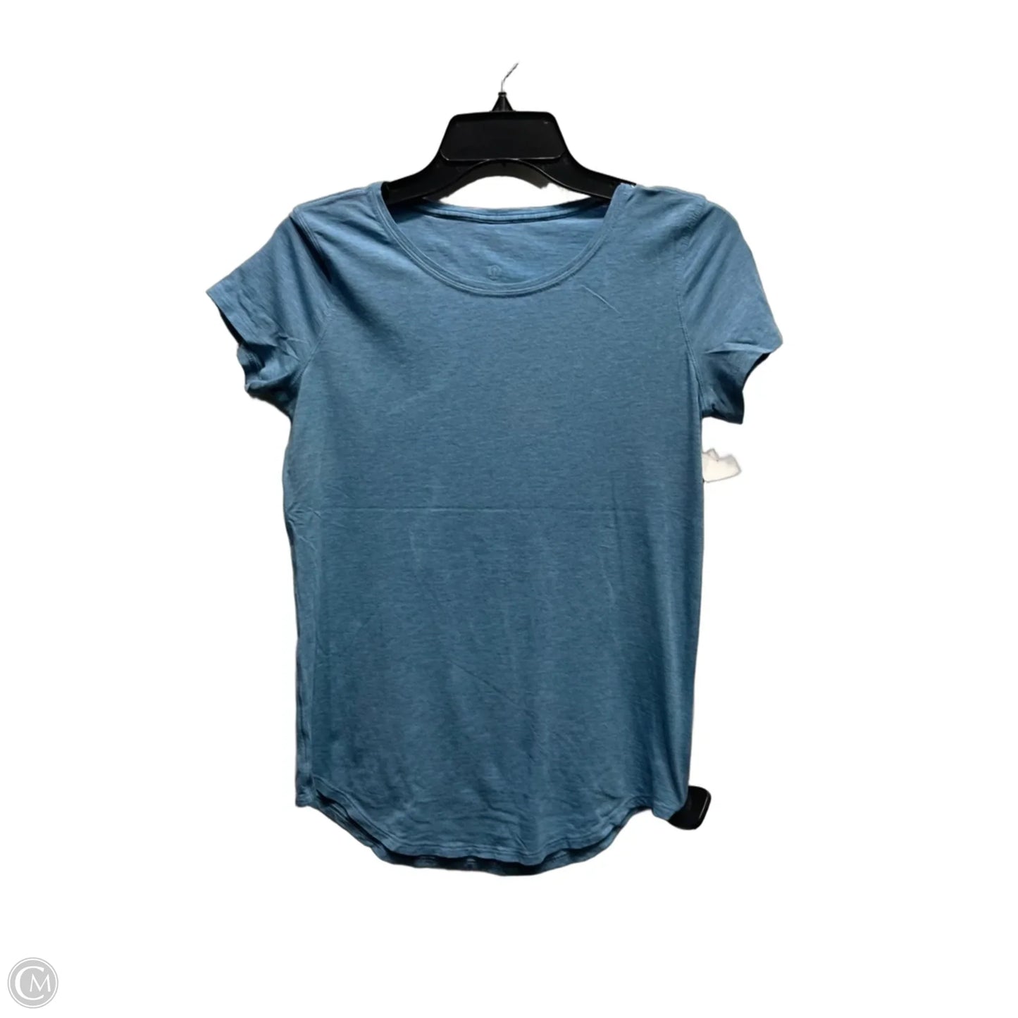 Athletic Top Short Sleeve By Lululemon In Blue, Size: S