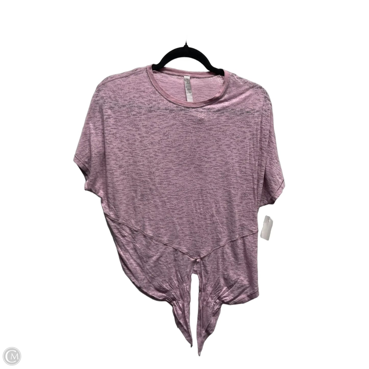 Athletic Top Short Sleeve By Lululemon In Purple, Size: 6
