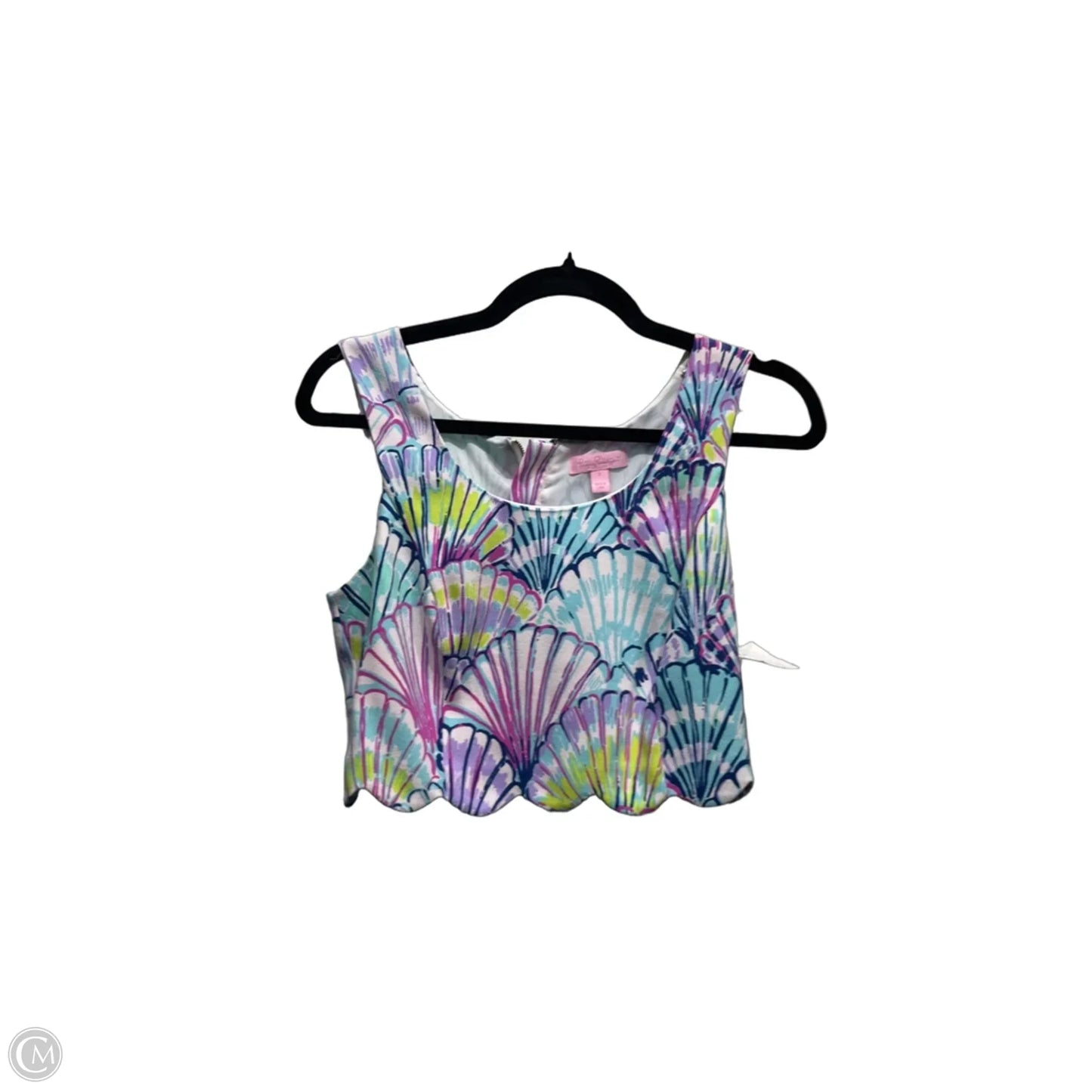 Top Sleeveless Designer By Lilly Pulitzer In Blue & Purple, Size: 2