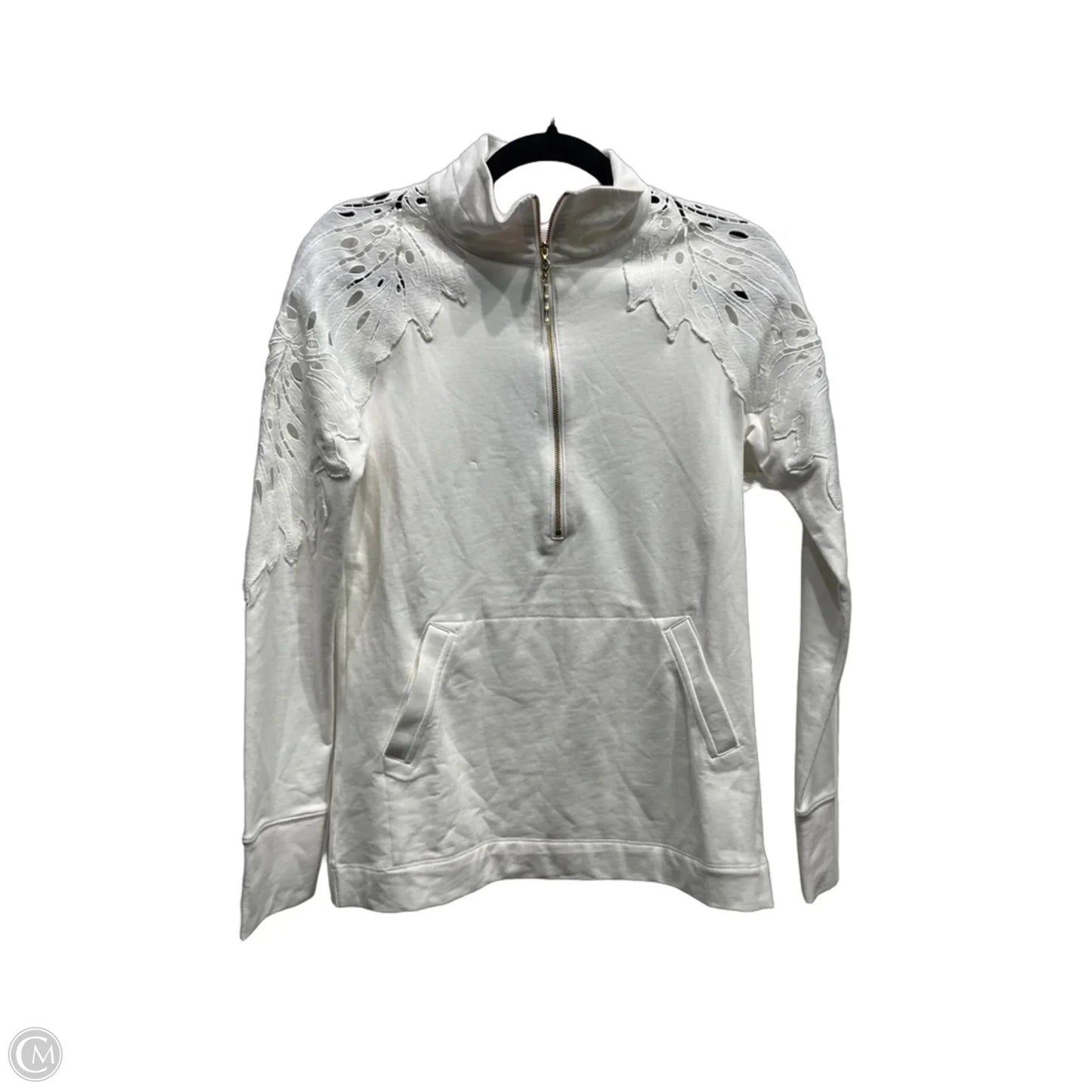 Top Long Sleeve Designer By Lilly Pulitzer In White, Size: Xs