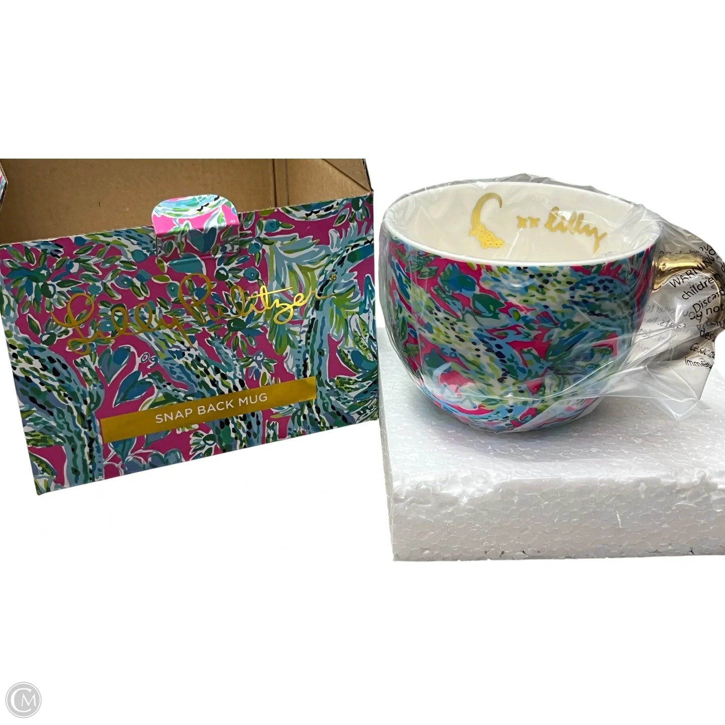 COFFEE MUG Designer Label By Lilly Pulitzer, Size:
