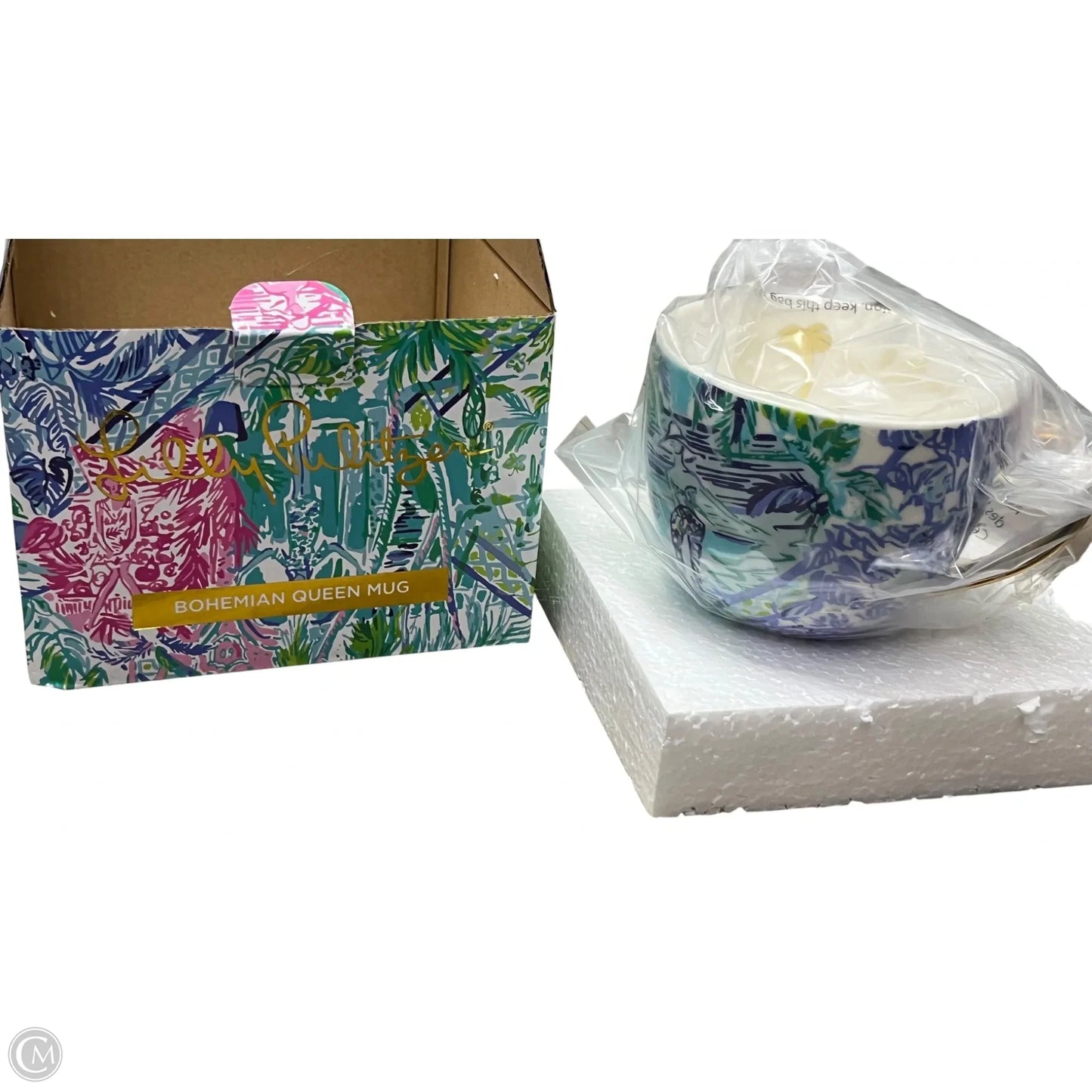 COFFEE MUG Designer Label By Lilly Pulitzer, Size: