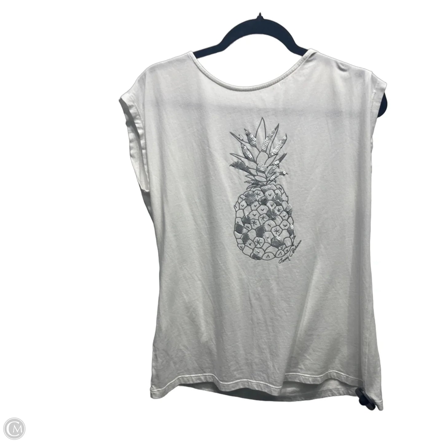 Top Short Sleeve By Tommy Bahama In Grey & White, Size: S
