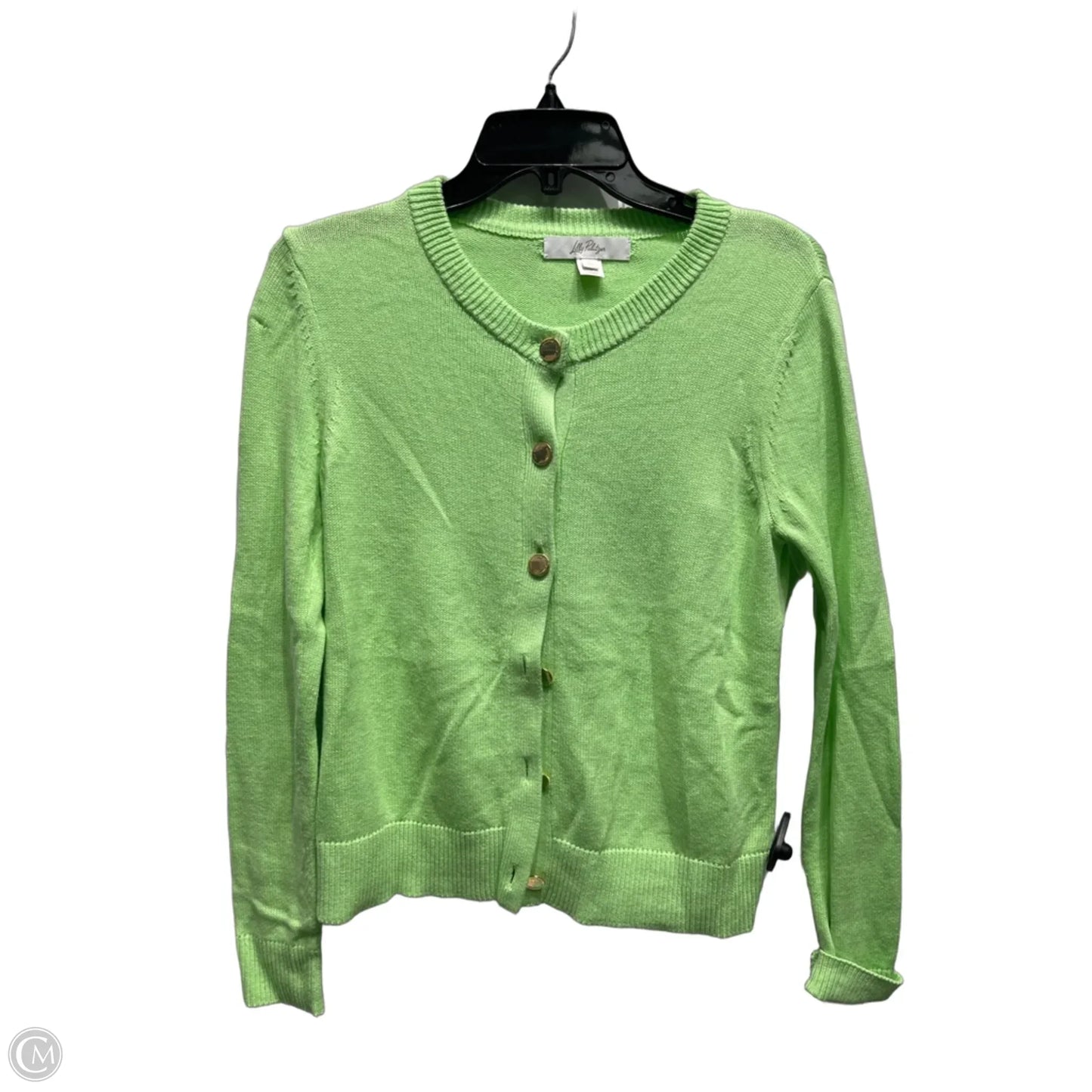 Sweater Cardigan Designer By Lilly Pulitzer In Green, Size: Xs