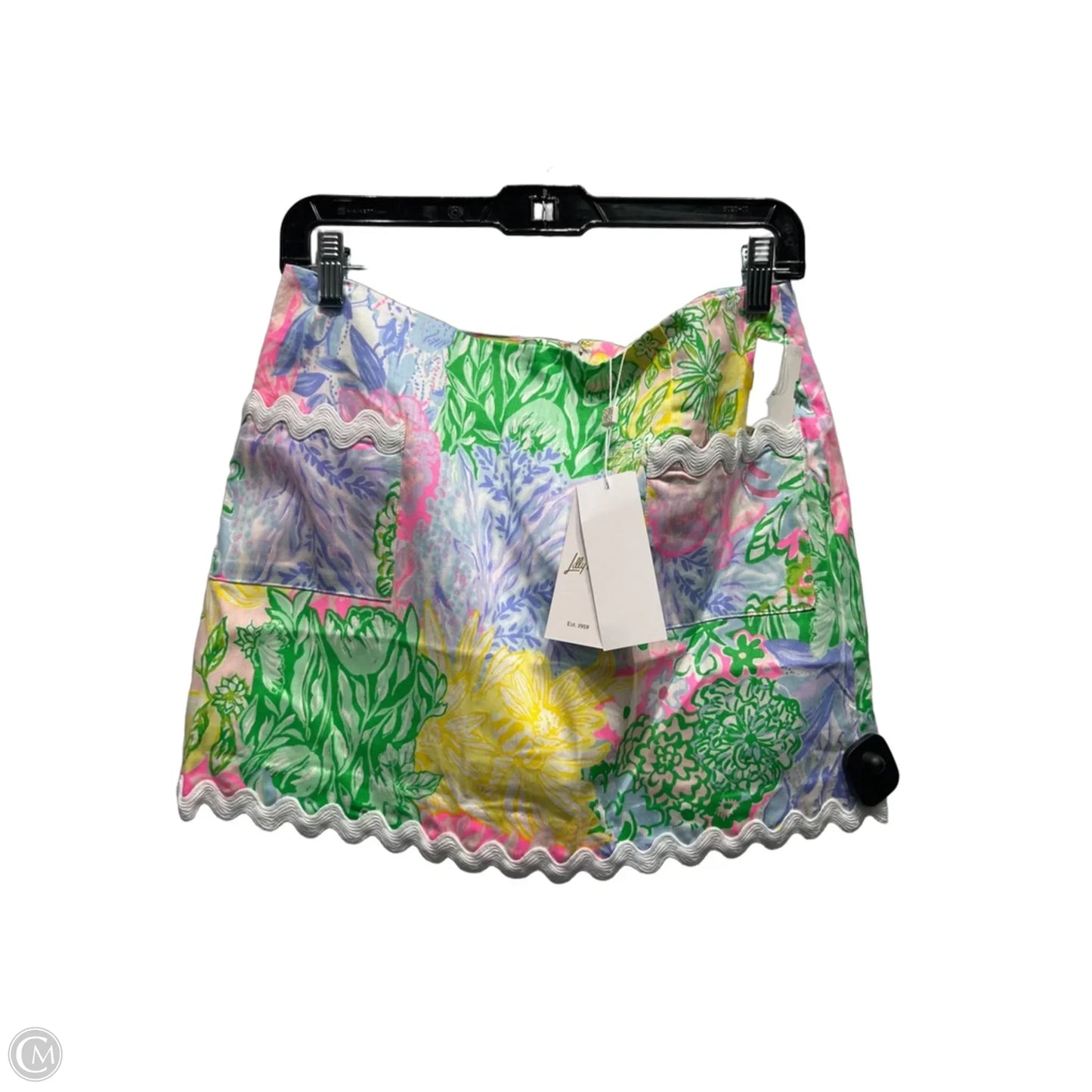 Skort Designer By Lilly Pulitzer In Green & Purple, Size: 4