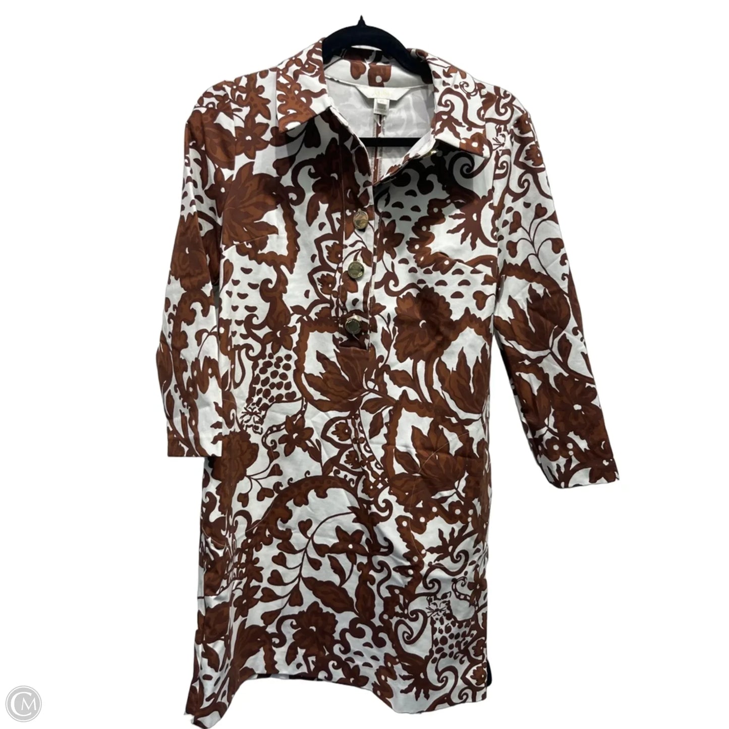 Dress Designer By Lilly Pulitzer In Brown & White, Size: Xs